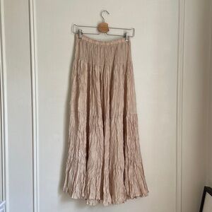 Vintage silk maxi skirt